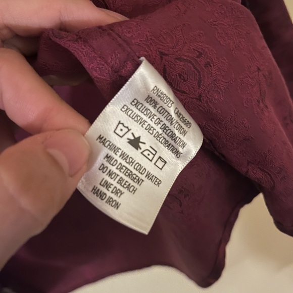 Red Robert Graham Casual Button Down Shirt Classic Fit - Picture 2 of 8